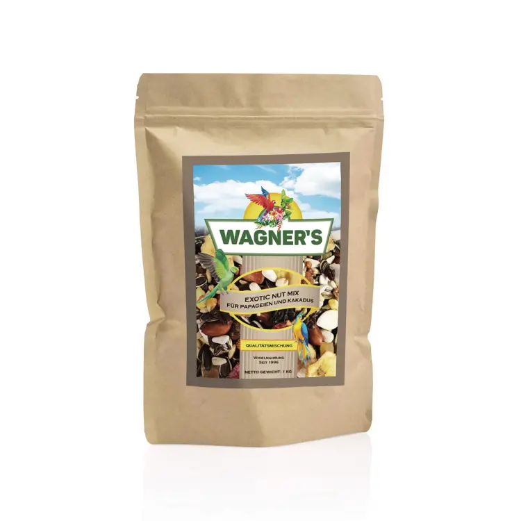 Wagner's Exotic Nut Mix orzechowy dla wszystkich papug 1 kg od ParrotPlanet.pl