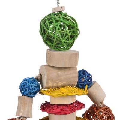 ZioMuś - Ludzik 3D z drzewa Java dla dużych papug od ParrotPlanet.pl