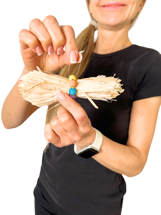 Zawijasek | Zabawka Naturalna z Liści Kukurydzy dla Papug od ParrotPlanet.pl