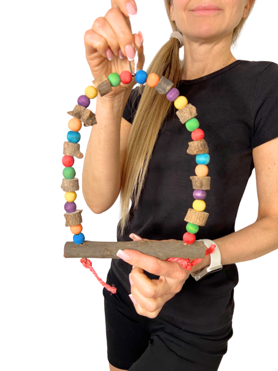 Huśtawka Żerdka 2 - dla Nimf lub innych małych papug od ParrotPlanet.pl