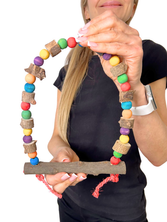 Huśtawka Żerdka 2 - dla Nimf lub innych małych papug od ParrotPlanet.pl