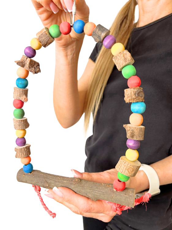 Huśtawka Żerdka 2 - dla Nimf lub innych małych papug od ParrotPlanet.pl