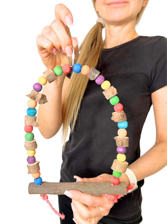 Huśtawka Żerdka 2 - dla Nimf lub innych małych papug od ParrotPlanet.pl