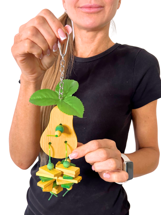 Mini Gruszka- zabawka dla wszystkich papug od ParrotPlanet.pl