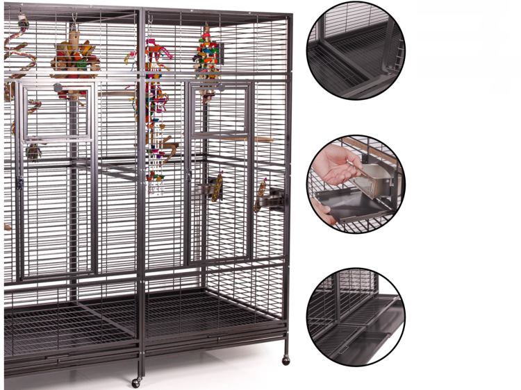 Klatka dla papug Montana Arkansas II ciemna od ParrotPlanet.pl - wyłączny dystrybutor Montana w Polsce