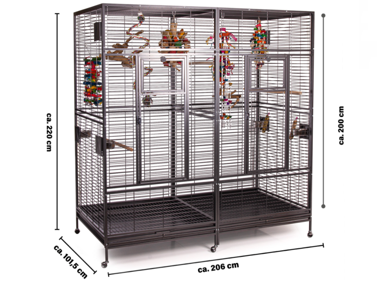 Klatka dla papug Montana Arkansas II ciemna od ParrotPlanet.pl - wyłączny dystrybutor Montana w Polsce