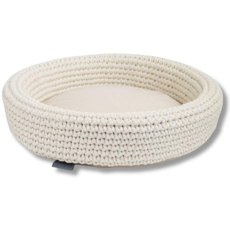 Parrotplanet - Ręcznie Robione Legowisko ze Sznurka Dla Kota - Ecru od parrotplanet.jpg