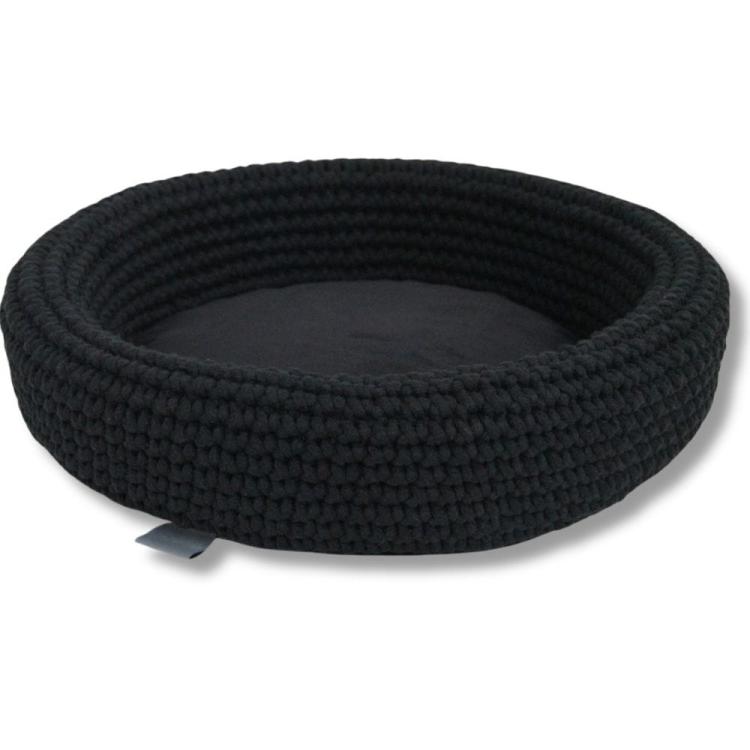 Parrotplanet - Ręcznie Robione Legowisko ze Sznurka Czarne od parrotplanet.jpg