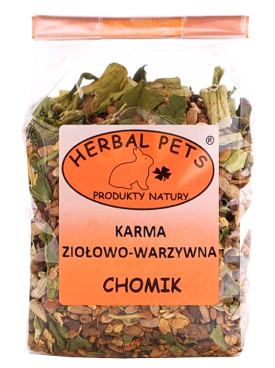 Karma Ziołowo-Warzywna dla Chomika – Naturalna Mieszanka Wspierająca Zdrowie i Witalność 150g od ParrotPlanet.pl