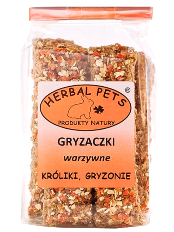 Gryzaczki Warzywne dla Królików i Gryzoni – Naturalne Wsparcie Dla Zębów i Zdrowia 160g od ParrotPlanet.pl