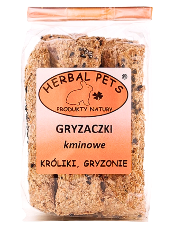 Gryzaczki Kminowe dla Królików i Gryzoni – Naturalne Wsparcie dla Zdrowia i Utrzymania Zębów 160g  od ParrotPlanet.pl