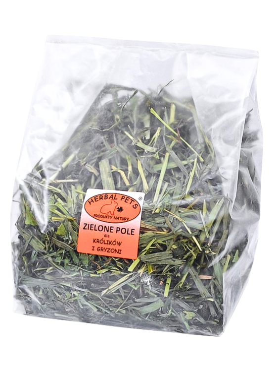 Zielone Pole dla Królików i Gryzoni – Naturalna Mieszanka Zielonych Roślin 300g  od ParrotPlanet.pl