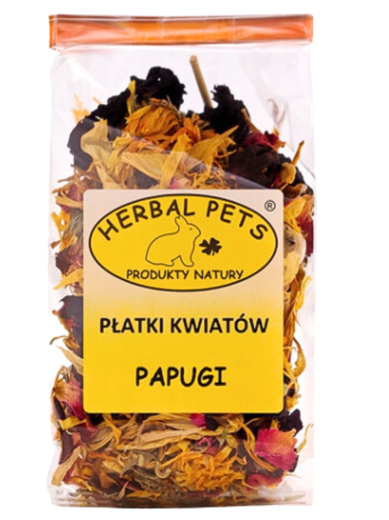 Herbal Pets Płatki Kwiatów 30 g – naturalne urozmaicenie diety papug od ParrotPlanet.pl