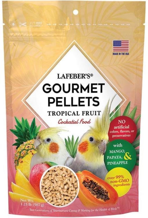 Lafeber Gourmet Pellets - Tropical Fruit - Cockatiel -Zbilansowany pokarm: granulat z owocami dla nimf 56g PRÓBKA od ParrotPlanet.pl