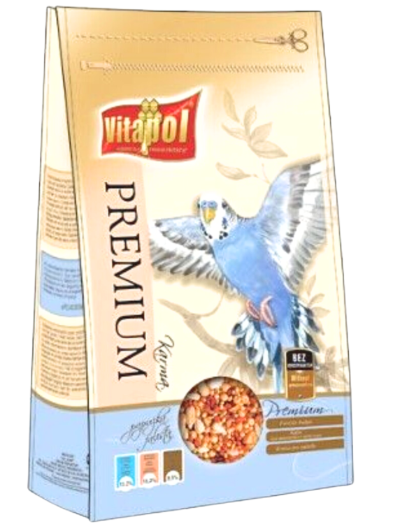 Vitapol Premium - Pokarm - Mieszanka ziaren dla papużek falistych 1 kg