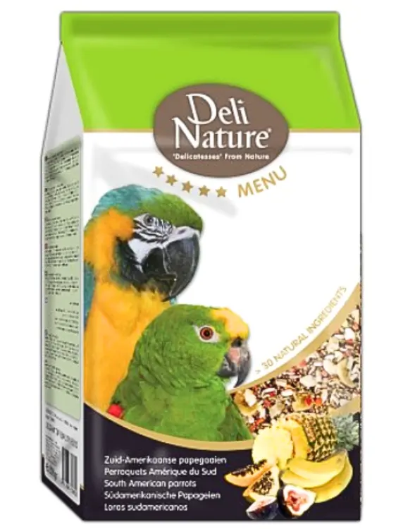 Deli Nature Menu 5* - South American Parrots - Mieszanka dla AMAZONEK i innych dużych papug Amerykańskich 800g od ParrotPlanet.pl