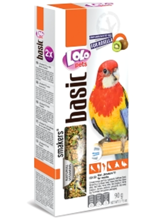 LoLo Pets Basic -Smakers DEDYKOWANY DLA ROZELLI KIWI 90g (2x45g) od ParrotPlanet.pl