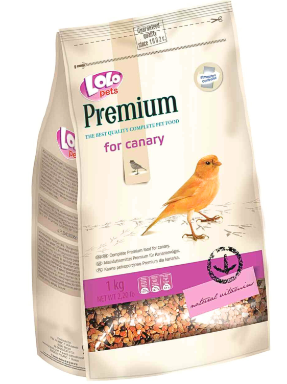 LoLo Pets PREMIUM 1kg pokarm dla KANARKA od ParrotPlanet.pl