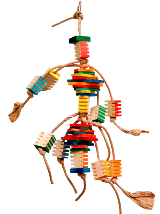 Groovy Frita Tower –Kreatywna zabawka Wieża Zręcznościowa dla Papug od ParrotPlanet.pl