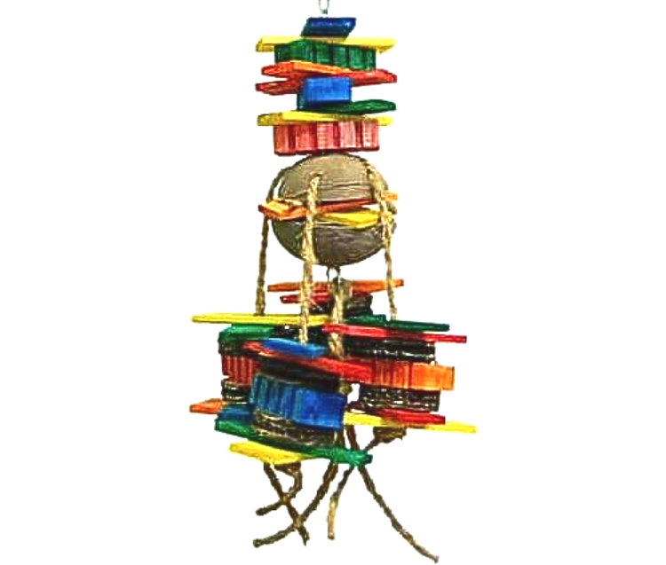 Coco Rocco – Kolorowa Zabawka dla Papug z Kokosowym Akcentem od ParrotPlanet.pl