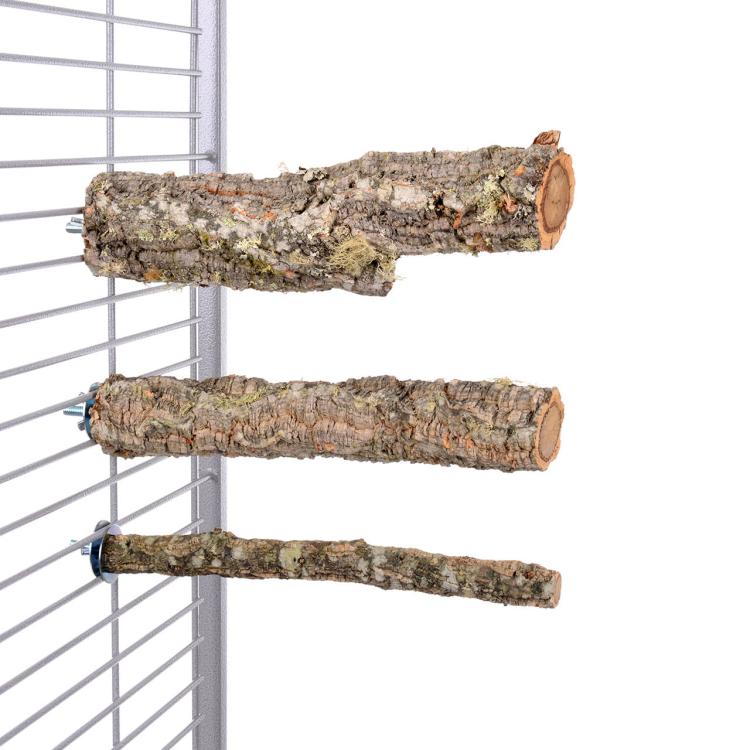 Naturalna żerdź, z kory dębu korkowego rozmiar S - dla małych i średnich papug od ParrotPlanet.pl