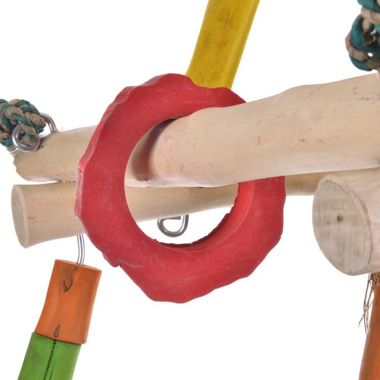 Drewniana Wieża JAVA GYM - rozm S/M dla małych i średnich papug od ParrotPlanet.pl