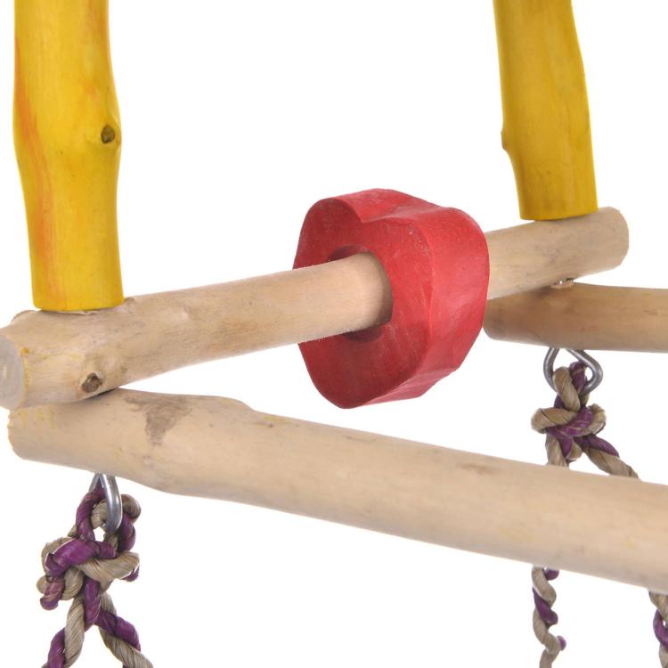 Drewniana Wieża JAVA GYM - rozm S/M dla małych i średnich papug od ParrotPlanet.pl