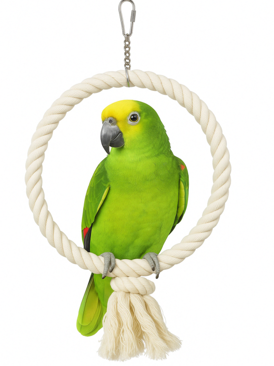 Bawełniana obręcz M/L - dla średnich i dużych papug od ParrotPlanet.pl