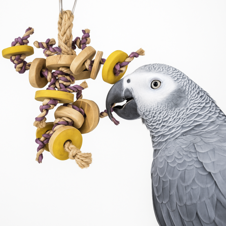 Wesoły Woody - zabawka dla małych i średnich papug od ParrotPlanet.pl