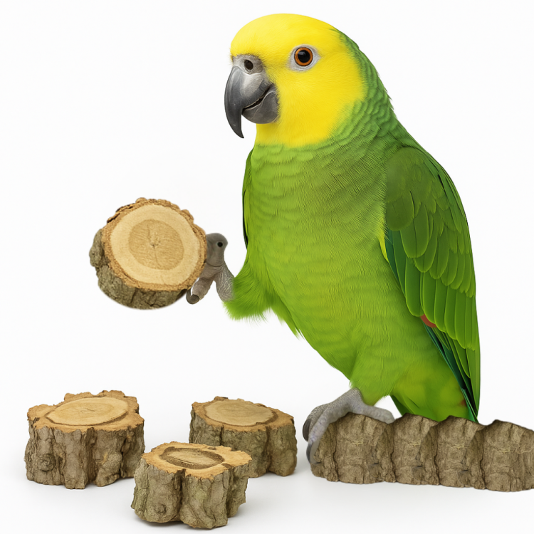 Zestaw Gryzaków z Kory Dębu Korkowego | Zestaw 3 szt | zabawka do łapki | Gryzak dla Papug | lub części DIY od ParrotPlanet.pl