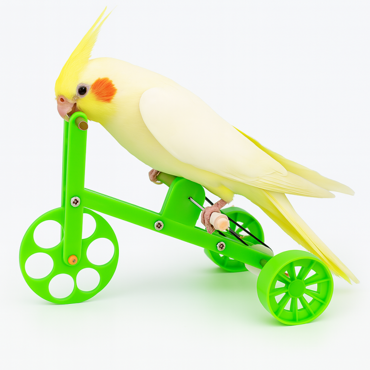 Interaktywna zabawka- Rowerek dla papug | Parrot Planet