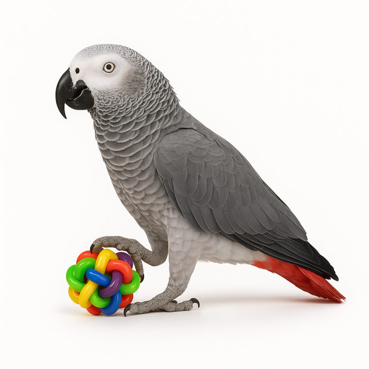 Smocza Piłka – Zestaw 2 szt. kolorowych zabawek dla papug | Parrot Planet