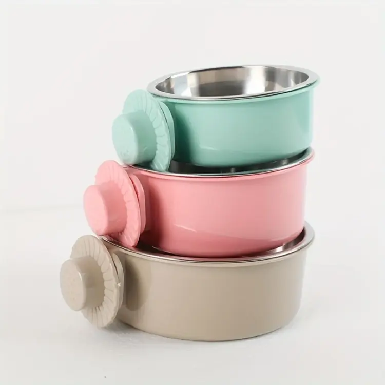 Urocza i praktyczna Miseczka metalowa w rozmiarze M w pastelowo różowym kolorze Parrot Planet