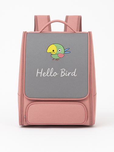 Plecak - transporterka dla papug z żerdką  | Różowa od ParrotPlanet.pl