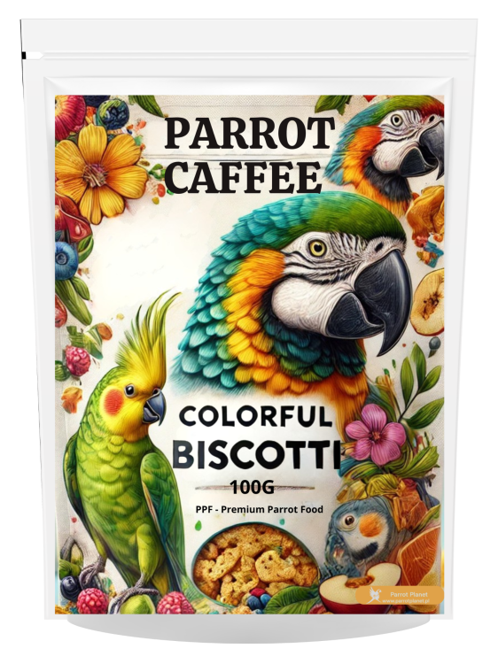 PARROT CAFFEE - Biscotti - biszkopciki dla wszystkich papug 100g  od ParrotPlanet.pl