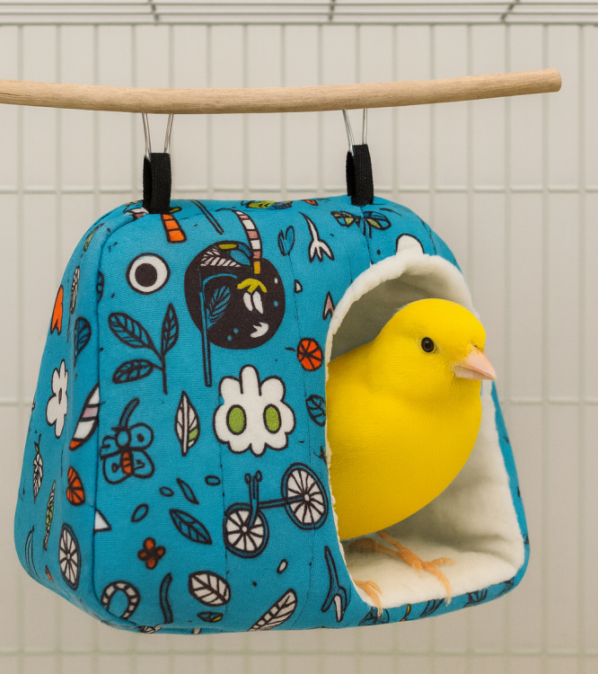 NAMIOT XS | Bezpieczna Przystań | Jaskinia dla Najmniejszych Papug| 10x10 cm