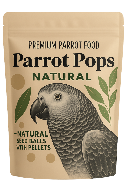 Parrot Pops Natural -Big Parrot - Pokarm w kształcie kuleczek dla średnich i dużych papug 250g od ParrotPlanet.pl