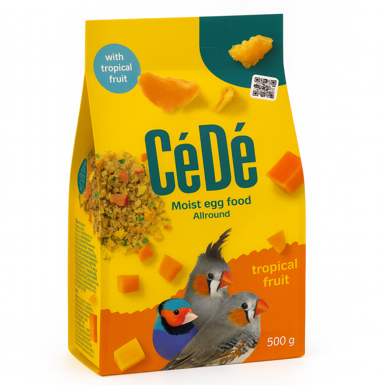 CEDE Allround Tropical Fruit – Karma Jajeczna dla Ptaków 200 g | Wysokobiałkowa Mieszanka z Owocami Tropikalnymi  od ParrotPlanet.pl