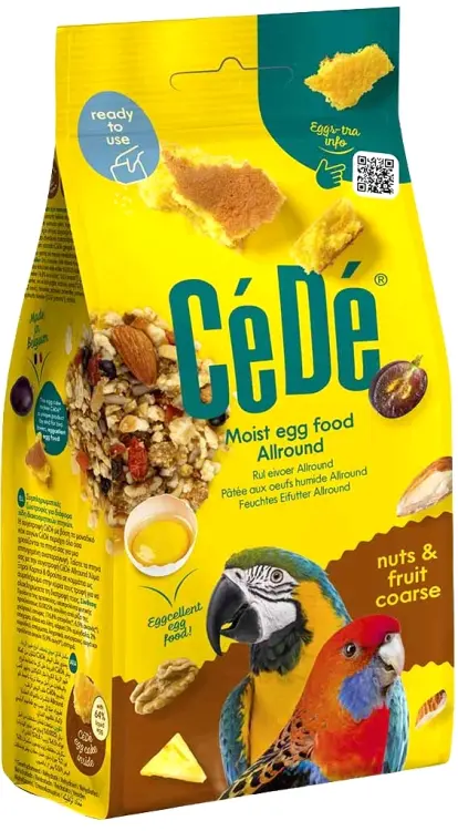 CEDE Allround Nuts & Fruit 200 g – Karma Jajeczna z Orzechami i Owocami dla Papug i innych Ptaków od ParrotPlanet.pl