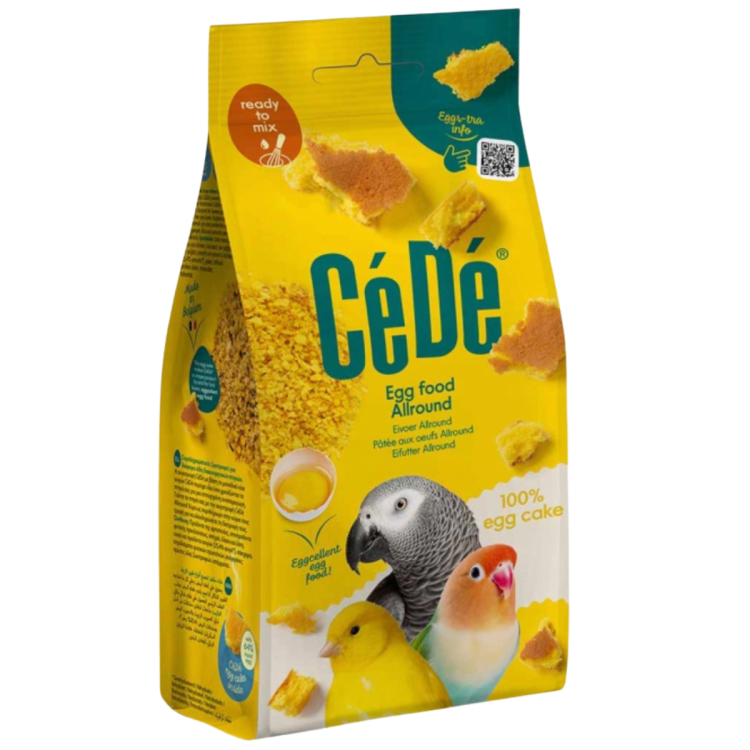 CEDE Allround EGG CAKE Biszkopt 120 g – Karma Jajeczna w Formie Kruszonki dla Papug i Ptaków od ParrotPlanet.pl