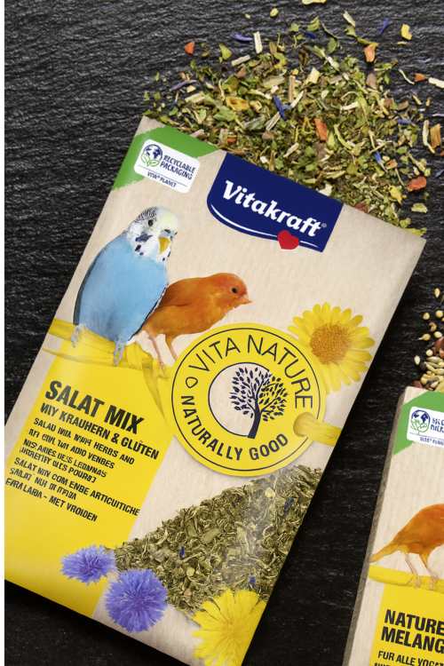 Vitakraft Salat Mix 10 g – Mieszanka ziół i kwiatów dla kanarków i papug falistych od ParrotPlanet.pl