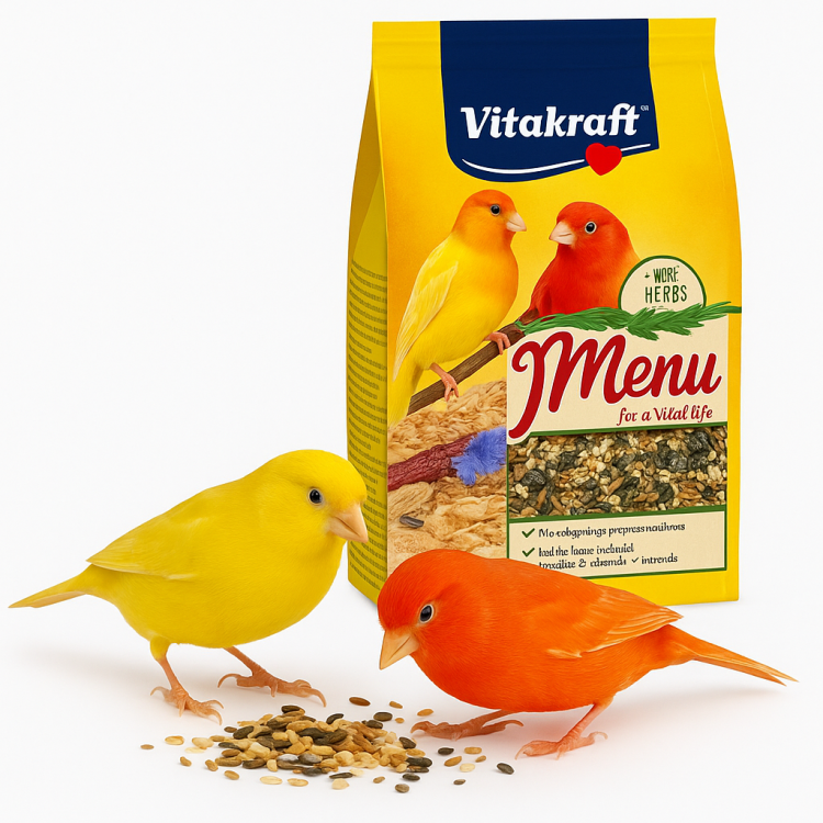 Vitakraft Menu Canario 1 kg – pełnoporcjowa karma dla kanarków z witaminami i miodem od ParrotPlanet.pl