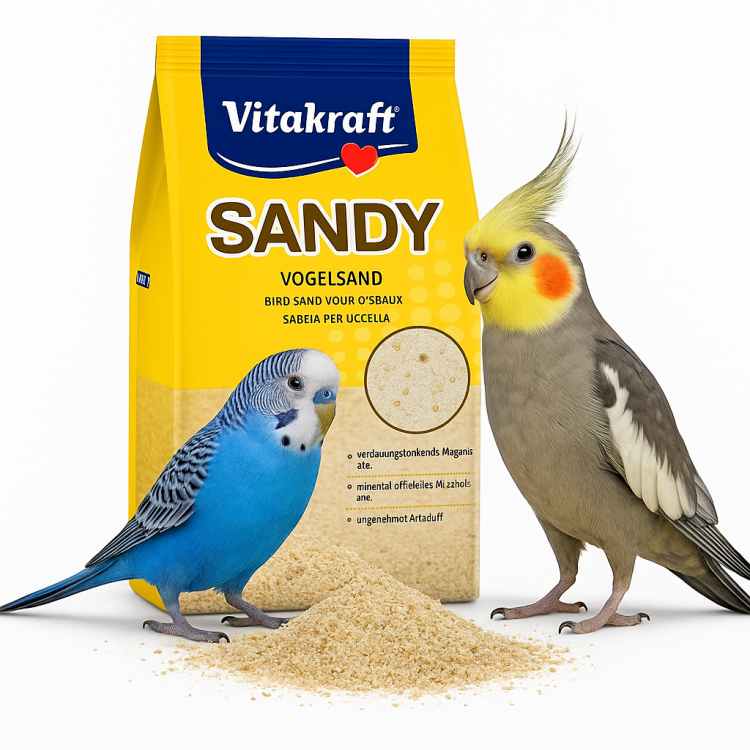 Vitakraft Sandy 2,5 kg – naturalny piasek dla ptaków z anyżem i muszlami od ParrotPlanet.pl