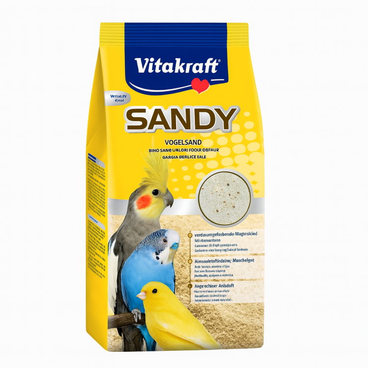 Vitakraft Sandy 2,5 kg – naturalny piasek dla ptaków z anyżem i muszlami od ParrotPlanet.pl