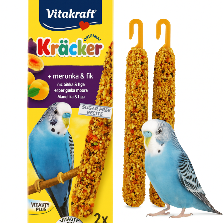 Vitakraft Kräcker Original morela  figa – kolby dla papug falistych 2 szt (60 g) od ParrotPlanet.pl