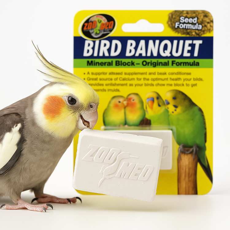 Zoo Med | Original Formula Bird Banquet | blok wapienny z ziarnami dla papug | 28 g  od ParrotPlanet.pl