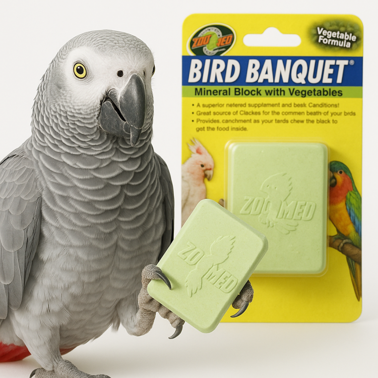 Zoo Med | Vegetable Formula Bird Banquet | wapienny blok warzywny dla papug | 142 g od ParrotPlanet.pl