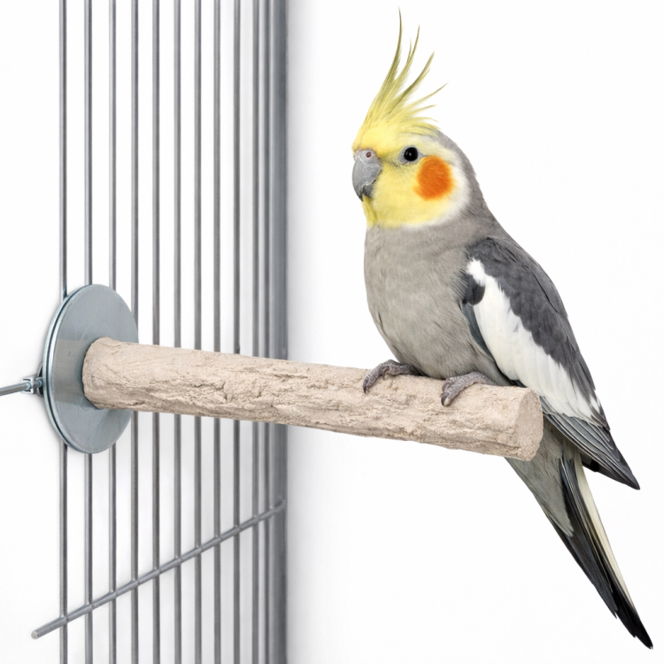 Back Zoo Nature Super Stone Perch 18 cm Ø25 mm – mineralna żerdź do klatki dla średnich papug do ścierania pazurków i dzioba od ParrotPlanet.pl