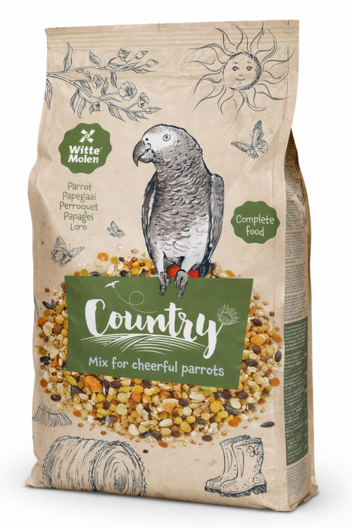 Witte Molen Country Parrots 2 kg – pokarm dla dużych papug z witaminami i minerałami od ParrotPlanet.pl