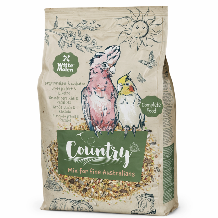 Witte Molen Country 2,5 kg – mieszanka ziaren dla dużych papug i kakadu (Large Parakeet & Cockatoo od ParrotPlanet.pl